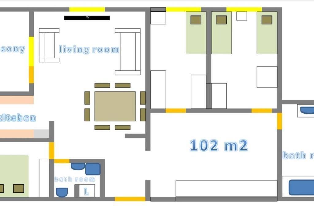 Sunny Day -Arena Zagreb , 2 Bathrooms, 102M², 외부 사진